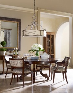 round dining tables are perfect for nooks and breakfast rooms